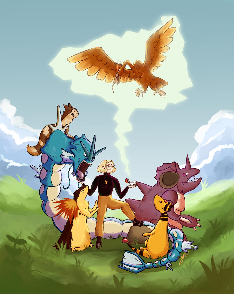 Green's Winning Team [Pokemon: HeartGold]